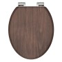 SCHÜTTE Tapa de váter con cierre suave DARK WOOD MDF de SCHÜTTE, Asientos de inodoros y bidés - Ref: Foro24-446572, Precio: 7...