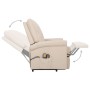 Liftable cream fabric massage chair by vidaXL, Electric massage chairs - Ref: Foro24-329738, Price: 378,99 €, Discount: %