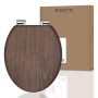 SCHÜTTE Toilet seat with soft close DARK WOOD MDF by SCHÜTTE, Toilet and bidet seats - Ref: Foro24-446572, Price: 74,99 €, Di...