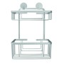 Kleine Wolke Double rectangular Rocco aluminum shower shelf by Kleine Wolke, soap dishes - Ref: Foro24-442318, Price: 59,41 €...