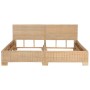 Handwoven bed frame made of real rattan 180x200 cm by vidaXL, Beds and slatted bases - Ref: Foro24-283090, Price: 415,94 €, D...