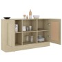 Plywood sideboard in Sonoma oak color, 120x30.5x70 cm by vidaXL, Sideboards - Ref: Foro24-802780, Price: 86,99 €, Discount: %