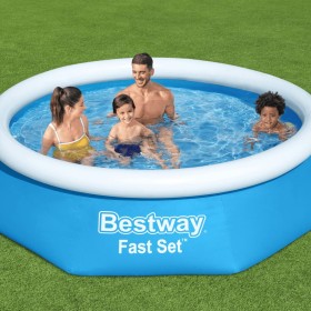 Bestway Fast Set round inflatable pool 244x66 cm by Bestway, Swimming pools - Ref: Foro24-3202657, Price: 44,36 €, Discount: %