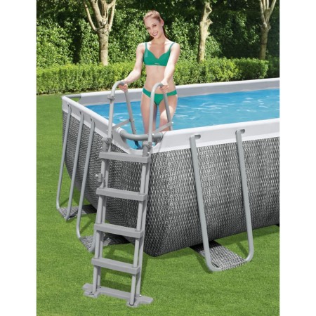 Bestway Swimming pool safety ladder 4 steps Flowclear 122 cm by Bestway, Pool stairs and ramps - Ref: Foro24-3202644, Price: ...