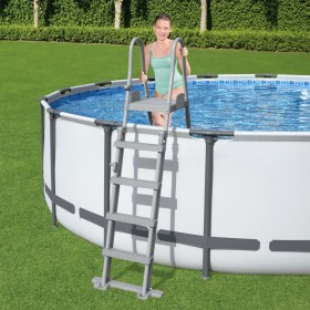 Bestway Escalera de seguridad para piscina 4 peldaños Flowclear 132 cm de Bestway, Escaleras y rampas de piscina - Ref: Foro2...