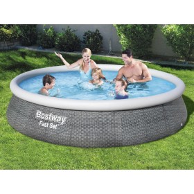 Bestway Fast Set aufblasbarer Pool mit Pumpe 396x84 cm von Bestway, Schwimmbecken - Ref: Foro24-3202552, Preis: 158,85 €, Rab...