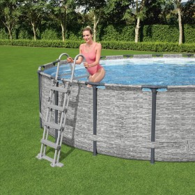 Bestway Schwimmbad-Sicherheitsleiter 4 Stufen Flowclear 122 cm von Bestway, Pooltreppen und Rampen - Ref: Foro24-3202682, Pre...