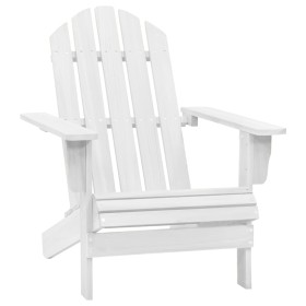 White wooden garden chair by vidaXL, Garden chairs - Ref: Foro24-40860, Price: 76,13 €, Discount: %