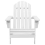 Silla de jardín de madera blanca de vidaXL, Sillas de jardín - Ref: Foro24-40860, Precio: 76,13 €, Descuento: %