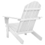 Silla de jardín de madera blanca de vidaXL, Sillas de jardín - Ref: Foro24-40860, Precio: 76,13 €, Descuento: %