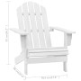 Silla de jardín de madera blanca de vidaXL, Sillas de jardín - Ref: Foro24-40860, Precio: 76,13 €, Descuento: %