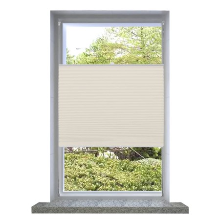 Pleated Window Blind 40X100cm Cream by vidaXL, Blinds and blinds - Ref: Foro24-240617, Price: 17,44 €, Discount: %