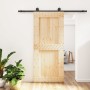 Sliding door with solid pine wood fittings 90x210 cm by vidaXL, Doors - Ref: Foro24-3203073, Price: 174,31 €, Discount: %