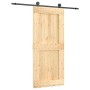 Sliding door with solid pine wood fittings 90x210 cm by vidaXL, Doors - Ref: Foro24-3203073, Price: 153,71 €, Discount: %