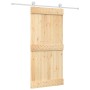 Puerta corredera con herrajes madera maciza de pino 95x210 cm de vidaXL, Puertas - Ref: Foro24-3203108, Precio: 204,11 €, Des...