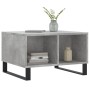 Mesa de centro madera contrachapada gris hormigón 60x50x36,5 cm de vidaXL, Mesas de centro - Ref: Foro24-830552, Precio: 49,8...