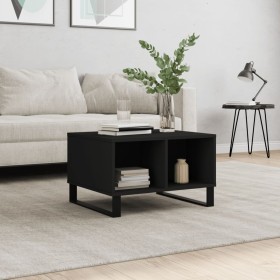 Black plywood coffee table 60x50x36.5 cm by vidaXL, Coffee table - Ref: Foro24-830549, Price: 51,67 €, Discount: %