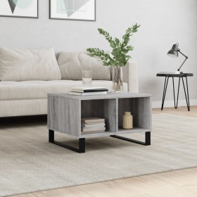 Sonoma gray plywood coffee table 60x50x36.5 cm by vidaXL, Coffee table - Ref: Foro24-830554, Price: 51,99 €, Discount: %