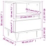 Mesita de noche madera de ingeniería gris hormigón 40x35x50 cm de vidaXL, Mesitas de noche - Ref: Foro24-830628, Precio: 39,8...