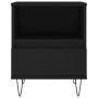 Black plywood nightstand 40x35x50 cm by vidaXL, Nightstands - Ref: Foro24-830622, Price: 50,57 €, Discount: %