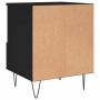 Black plywood nightstand 40x35x50 cm by vidaXL, Nightstands - Ref: Foro24-830622, Price: 50,57 €, Discount: %