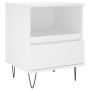 Mesita de noche madera contrachapada blanco 40x35x50 cm de vidaXL, Mesitas de noche - Ref: Foro24-830620, Precio: 60,19 €, De...