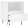 Mesita de noche madera contrachapada blanco 40x35x50 cm de vidaXL, Mesitas de noche - Ref: Foro24-830620, Precio: 60,19 €, De...