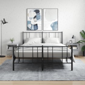 Mesita de noche 2 uds madera ingeniería gris Sonoma 40x35x50 cm de vidaXL, Mesitas de noche - Ref: Foro24-830633, Precio: 69,...