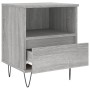 Bedside table 2 pcs Sonoma gray engineered wood 40x35x50 cm by vidaXL, Nightstands - Ref: Foro24-830633, Price: 69,99 €, Disc...