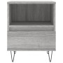 Bedside table 2 pcs Sonoma gray engineered wood 40x35x50 cm by vidaXL, Nightstands - Ref: Foro24-830633, Price: 69,99 €, Disc...