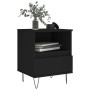 Bedside tables 2 units engineered wood black 40x35x50 cm by vidaXL, Nightstands - Ref: Foro24-830623, Price: 75,58 €, Discoun...