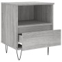 Sonoma gray engineered wood bedside table 40x35x50 cm by vidaXL, Nightstands - Ref: Foro24-830632, Price: 44,73 €, Discount: %