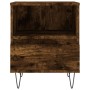 Mesita de noche madera de ingeniería roble ahumado 40x35x50 cm de vidaXL, Mesitas de noche - Ref: Foro24-830630, Precio: 41,8...