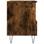 Mesita de noche madera de ingeniería roble ahumado 40x35x50 cm de vidaXL, Mesitas de noche - Ref: Foro24-830630, Precio: 41,8...