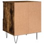 Smoked oak engineered wood bedside table 40x35x50 cm by vidaXL, Nightstands - Ref: Foro24-830630, Price: 41,87 €, Discount: %