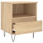 Mesita de noche madera de ingeniería roble Sonoma 40x35x50 cm de vidaXL, Mesitas de noche - Ref: Foro24-830626, Precio: 41,14...