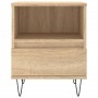 Mesita de noche madera de ingeniería roble Sonoma 40x35x50 cm de vidaXL, Mesitas de noche - Ref: Foro24-830626, Precio: 41,14...