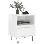 Glossy white plywood nightstand 40x35x50 cm by vidaXL, Nightstands - Ref: Foro24-830624, Price: 52,93 €, Discount: %