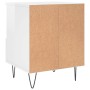 Glossy white plywood nightstand 40x35x50 cm by vidaXL, Nightstands - Ref: Foro24-830624, Price: 52,93 €, Discount: %