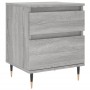 Mesita de noche 2 uds madera ingeniería gris Sonoma 40x35x50 cm de vidaXL, Mesitas de noche - Ref: Foro24-830665, Precio: 74,...