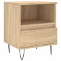 Mesitas noche 2 uds madera ingeniería roble Sonoma 40x35x50 cm de vidaXL, Mesitas de noche - Ref: Foro24-830627, Precio: 70,5...