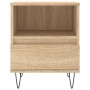 Mesitas noche 2 uds madera ingeniería roble Sonoma 40x35x50 cm de vidaXL, Mesitas de noche - Ref: Foro24-830627, Precio: 70,5...