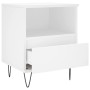 Bedside tables 2 units engineered wood white 40x35x50 cm by vidaXL, Nightstands - Ref: Foro24-830621, Price: 80,79 €, Discoun...