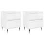 Nightstands 2 pcs glossy white engineered wood 40x35x50 cm by vidaXL, Nightstands - Ref: Foro24-830657, Price: 92,60 €, Disco...