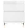 Nightstands 2 pcs glossy white engineered wood 40x35x50 cm by vidaXL, Nightstands - Ref: Foro24-830657, Price: 92,60 €, Disco...