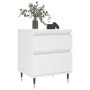 Mesita de noche madera contrachapada blanco 40x35x50 cm de vidaXL, Mesitas de noche - Ref: Foro24-830652, Precio: 49,61 €, De...