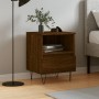 Oak brown engineered wood bedside table 40x35x50 cm by vidaXL, Nightstands - Ref: Foro24-830634, Price: 50,13 €, Discount: %