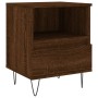 Oak brown engineered wood bedside table 40x35x50 cm by vidaXL, Nightstands - Ref: Foro24-830634, Price: 50,13 €, Discount: %