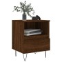 Oak brown engineered wood bedside table 40x35x50 cm by vidaXL, Nightstands - Ref: Foro24-830634, Price: 50,13 €, Discount: %