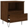 Oak brown engineered wood bedside table 40x35x50 cm by vidaXL, Nightstands - Ref: Foro24-830634, Price: 50,13 €, Discount: %